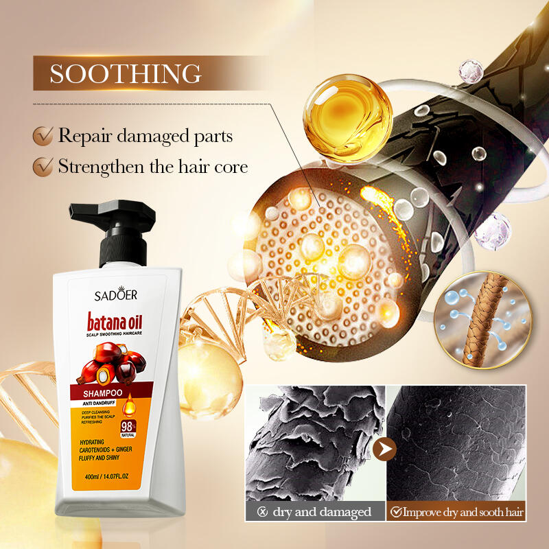 Champú con Aceite de Batana 400ml – Fortalece desde la raiz, salud y brillo.